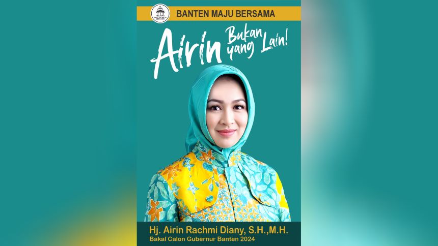 Calon Gubernur Banten 2024, Airin Rachmi Diany [Designs Vector]